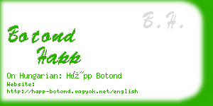 botond happ business card